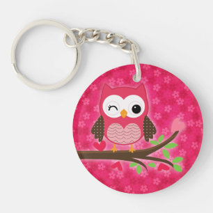 Girly mignon de hibou de roses indien personnalis