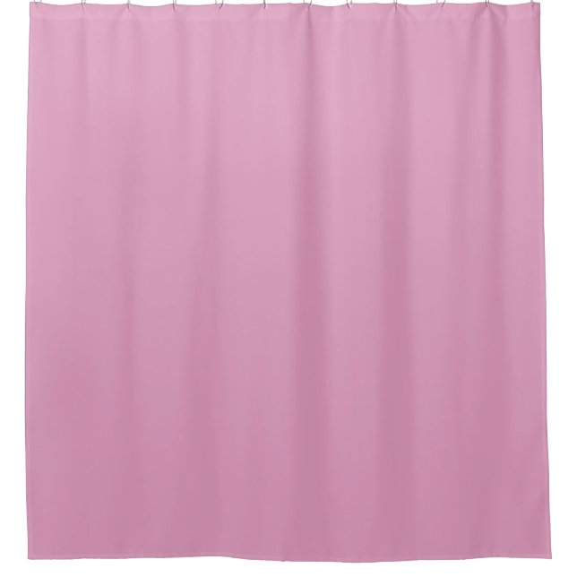Girly Minimalistisch Unicolored Amaranth Pink Duschvorhang (Vorderseite)