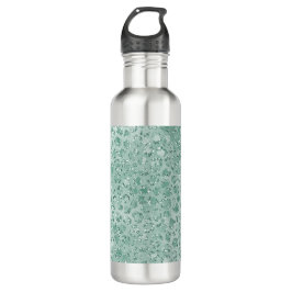 Girly Mint Glitzer Glitz Leopard Edelstahlflasche