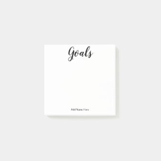 Girly Modern Cosy Goals Post-it® Notes, 3" x 3" Post-it Klebezettel