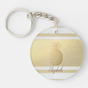 Girly Modern Gold Stripes, Or Ananas