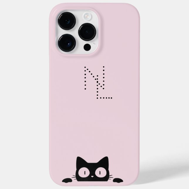 Girly Monogram Minimalist Case-Mate iPhone 14 Pro Max Hülle (Rückseite)