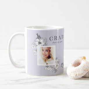 Girly Multi-Foto Blütenelegante Abschlussfeier Kaffeetasse
