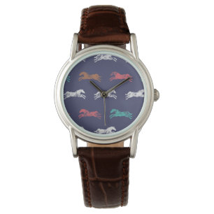 Girly Multicolor Classic Pferde Armbanduhr