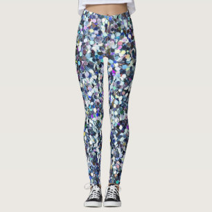 Girly Niedlich Colorful Glitzer Leggings
