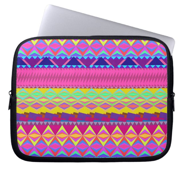 Girly niedlicher trendy aztekischer Anden-Entwurf Laptopschutzhülle (Vorderseite)
