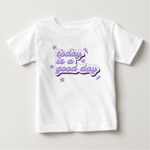 Girly Phrase Stars hört Rays Lila Baby T-shirt