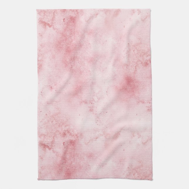 Girly Pink Abstrakt Geschirrtuch (Vertikal)