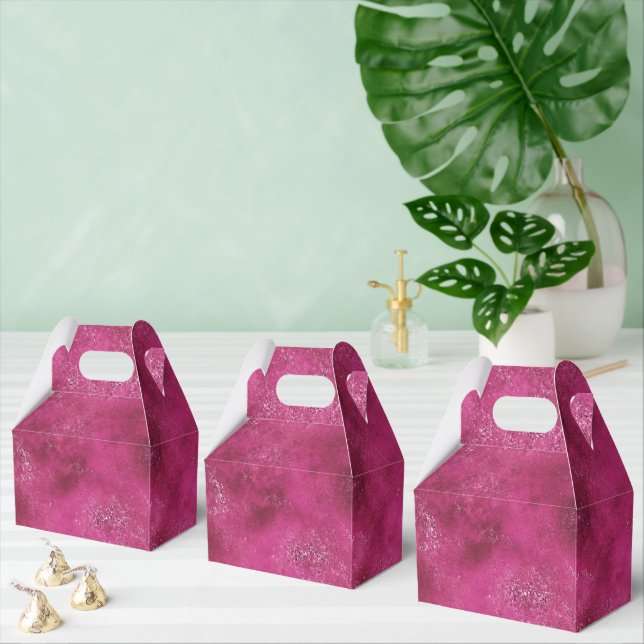 Girly Pink Abstrakt Glitz Glam Glitzer Geschenkschachtel (Zahlreiche)