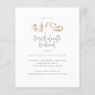 Girly Pink Champagne Bachelorette