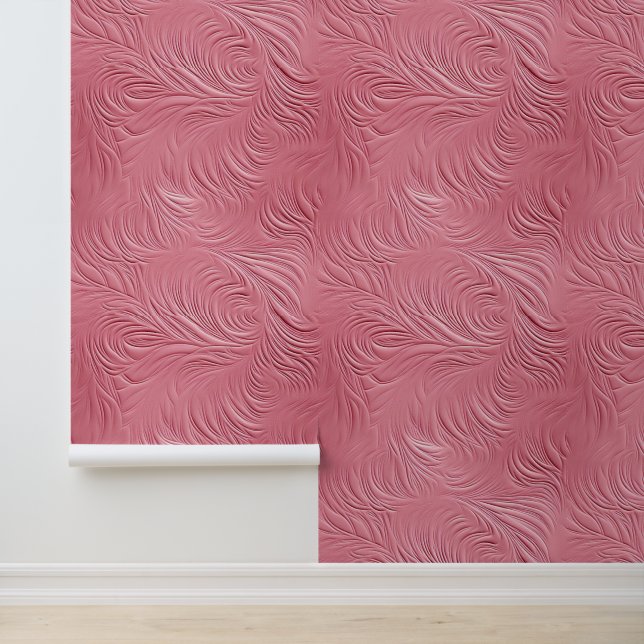 Girly Pink Chic Abstrakt Tapete (Anwendung)