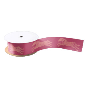 Girly Pink Classic Pferde Satinband