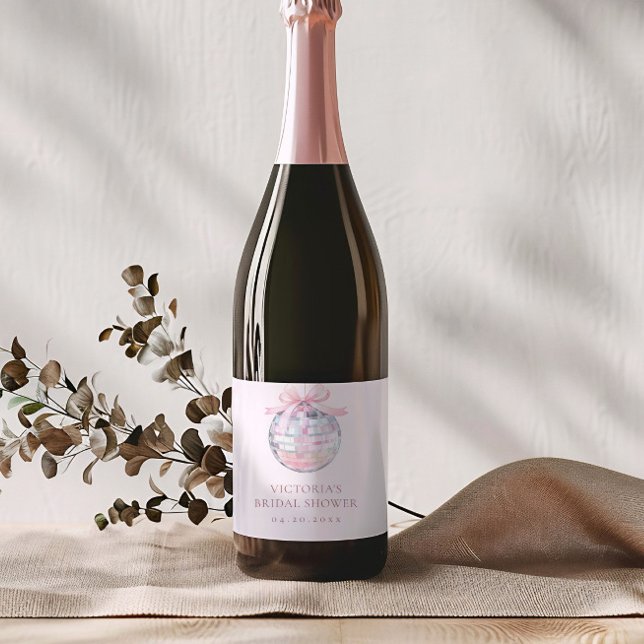 Girly Pink Disco Ball Elegantes Brautparty (Von Creator hochgeladen)