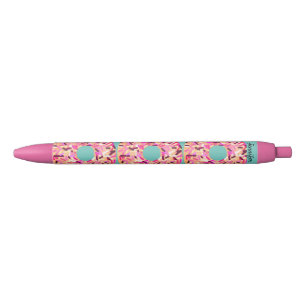 Girly Pink Donut Sprinkles Personalisiert Kugelschreiber
