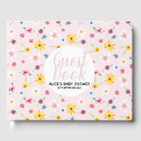 Girly Pink Floral Botanical Blume Kinderdusche