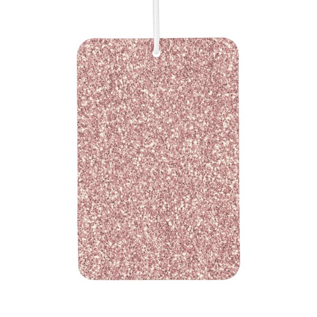 Girly Pink Glitzer Autolufterfrischer (Vorderseite)