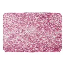 Girly Pink Glitzer Confetti Badematte
