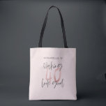 Girly pink Glitzer Moderner Stil 40. Geburtstag m Tasche<br><div class="desc">Girly pink Glitzer modern stilvolles 40. Geburtstagsdesign. Modernes Skript Text monochrome Design. Teil einer Sammlung.</div>