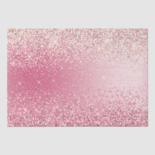 Girly Pink Glitzer Ombre Seidenpapier