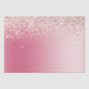 Girly Pink Glitzer Ombre Seidenpapier