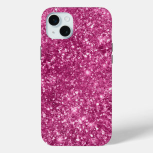 Girly Pink Glitzy Glitzer Case-Mate iPhone Hülle