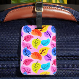 Girly Pink Hawaiian Muster Gepäckanhänger