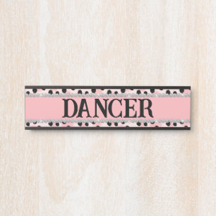 Girly Pink Leopard Diamond Custom Horst Stall Türschild