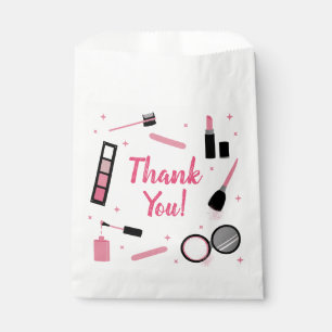 Girly Pink Makeup Glamour Birthday Favor Bags Geschenktütchen