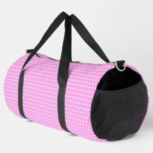 Girly Pink mit stilvollen weißen Punkten Duffle Bag