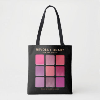 Girly Pink Modern Business Name Makeup Artist Tasche