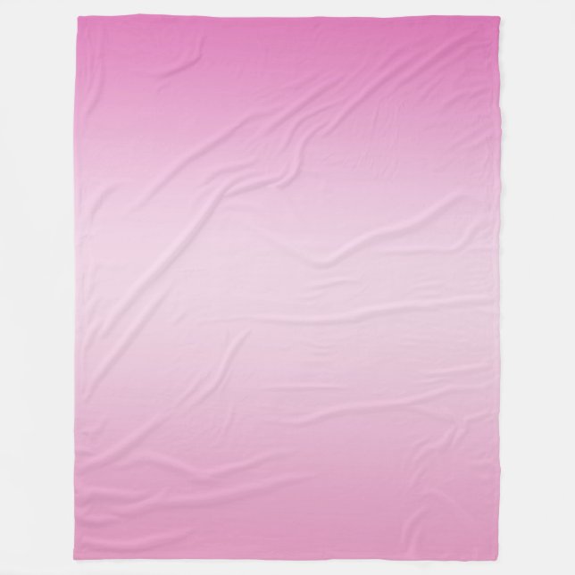 Girly Pink Ombre Fleecedecke (Vorderseite)