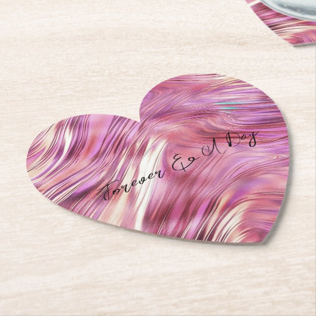 Girly Pink Pearl Rose Untersetzer (angewinkelt)