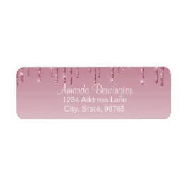 Girly Pink Rose Gold Drilling Imitate Glitzer