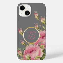 Girly Pink Roses Case-Mate iPhone 14 Hülle