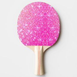 Girly Pink Sparkle Tischtennis Schläger