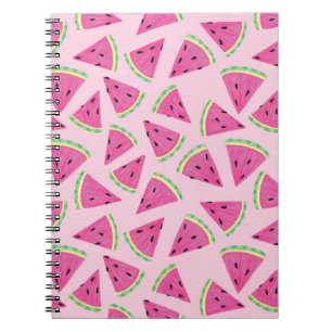 Girly Pink Watermelon Muster Notizblock