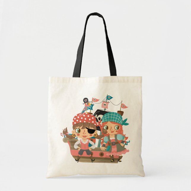 Girly Piraten Tragetasche (Vorne)
