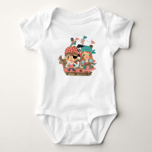 Girly Pirates Baby Strampler