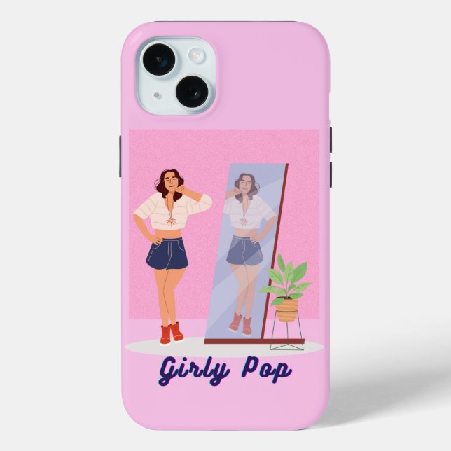 Girly pop - Pink Case-Mate iPhone Hülle (Rückseite)