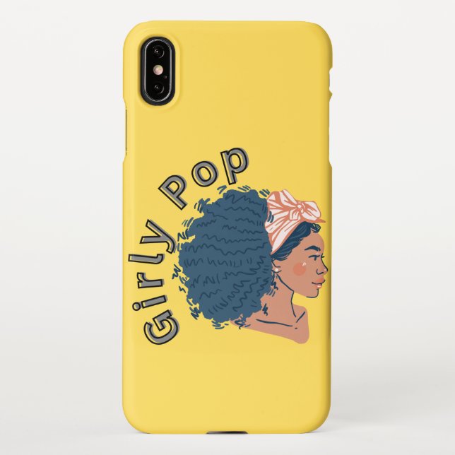 Girly pop yellow phone case  iPhone hülle (Rückseite)