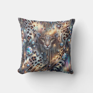 Girly Poser Leopardendruck Opal Kissen