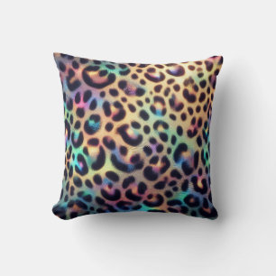 Girly Poser Leopardendruck Opal Kissen