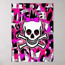 Girly Punk Skull