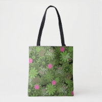 Girly Punkschädel auf Blumen-Camouflagehintergrund