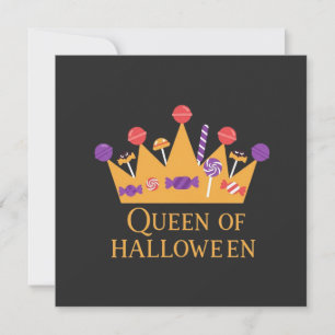 Girly Queen of Halloween Einladung