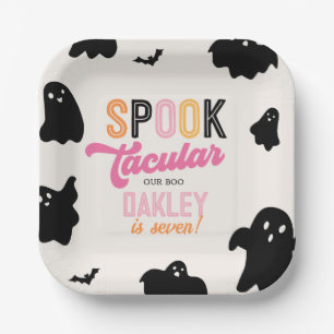Girly Retro Halloween-Party Teller