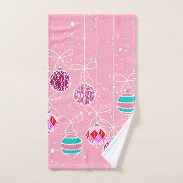 Girly rosa aquamarine bezaubernde handtuch (Handtuch)