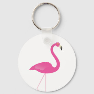 Girly rosa Flamingo-Schlüsselanhänger Schlüsselanhänger