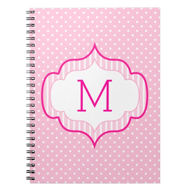 Girly rosa kundenspezifisches notizblock (Vorderseite)