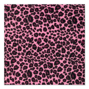 Girly rosa Leopard-Gepard-Druck Fotodruck